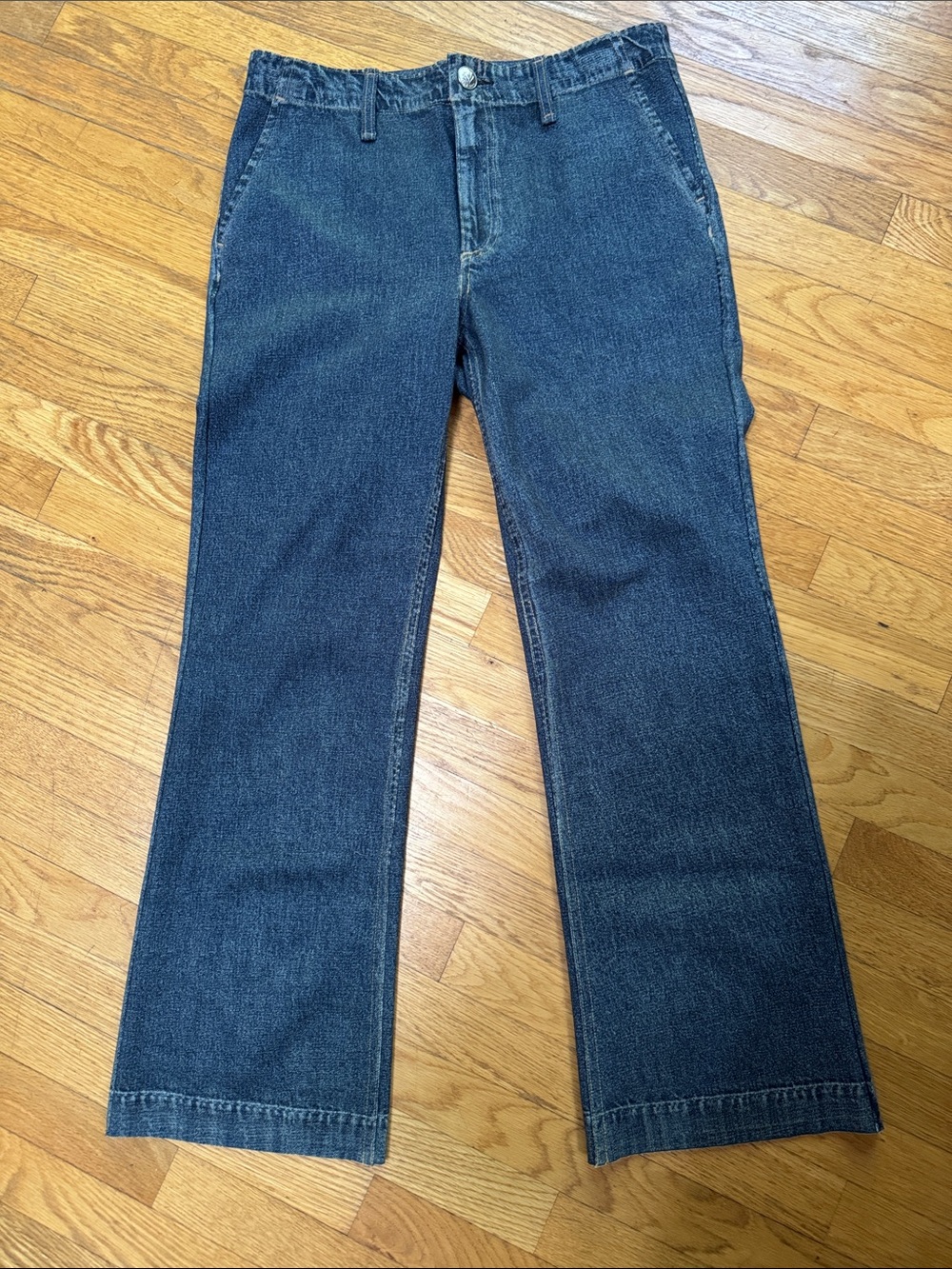 Rag&Bone Miramar kick flare looks like denim